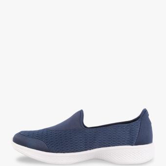 Detail Gambar Skechers GOwalk 4 - Pursuit Women's Lifestyle Shoes - Navy Terbaru