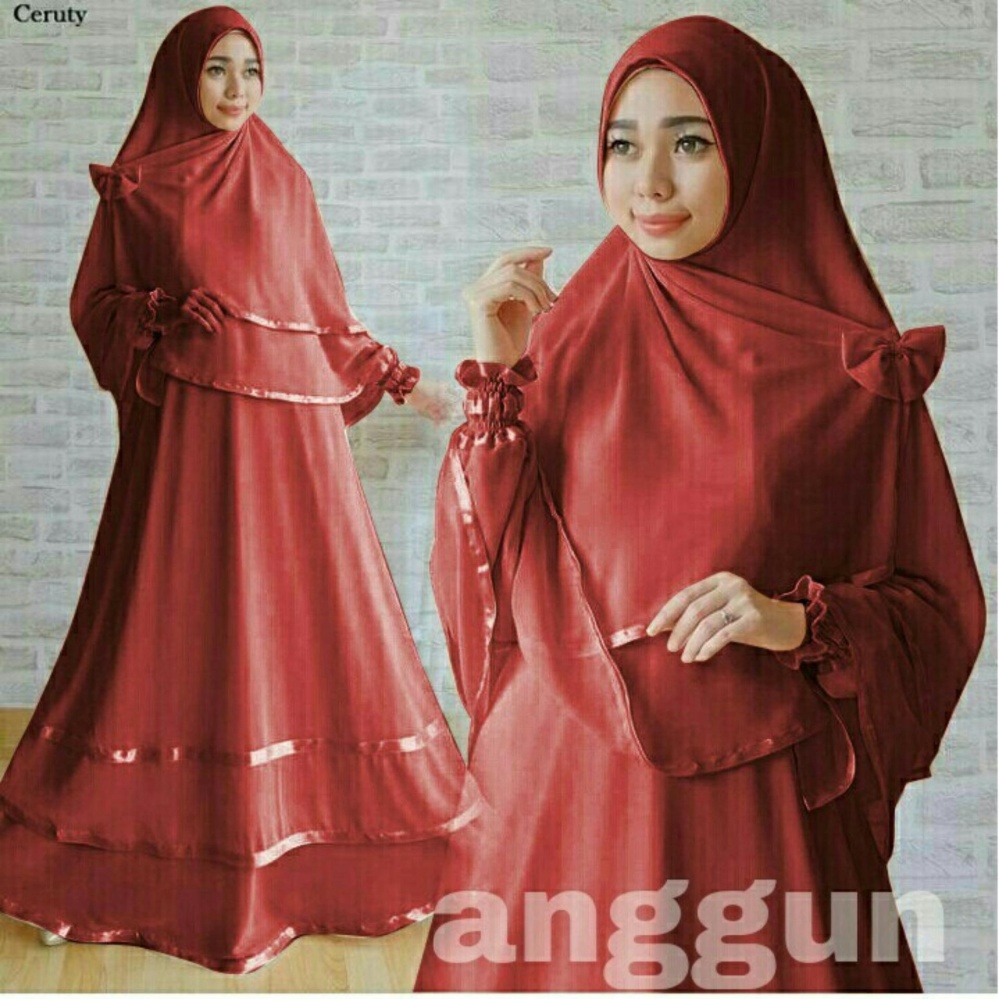 Snowshopkita Dress Muslimah Gamis Syari Anggun - Ungu Muda