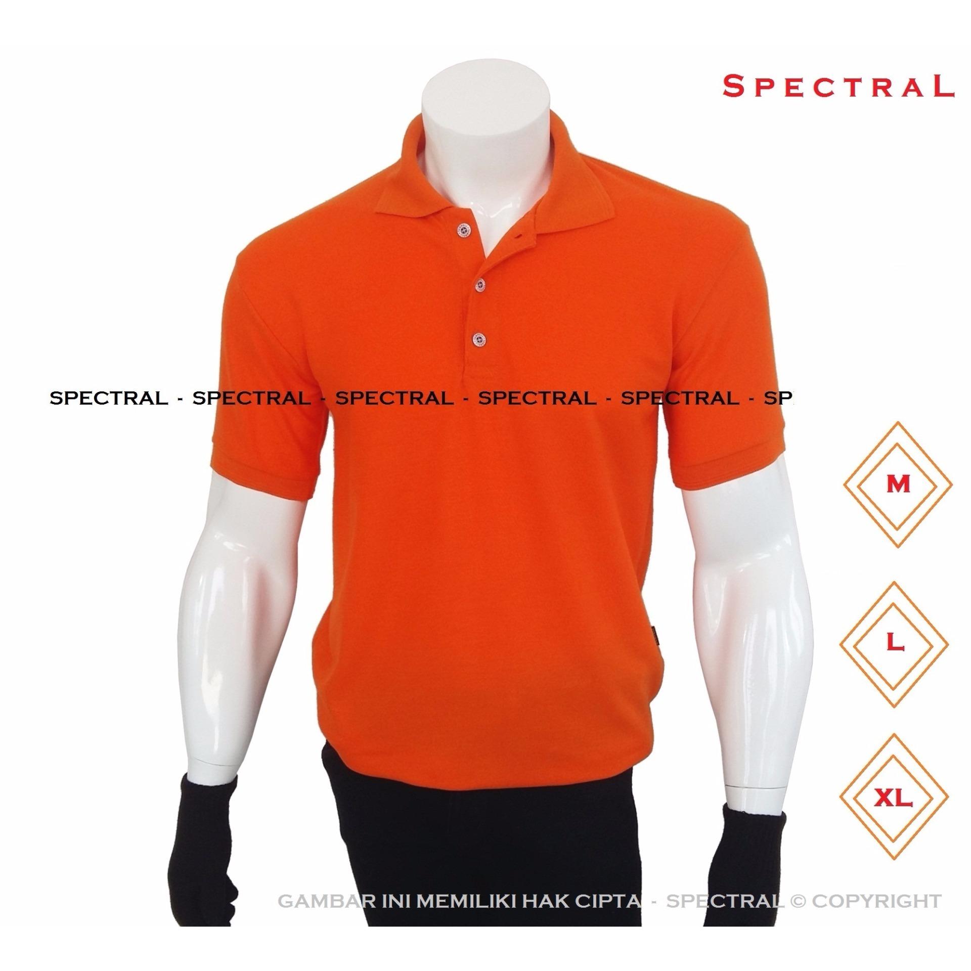 Spectral - Polo Shirt Polos M L XL Lengan Pendek Kaos Kerah Pakaian Berkerah Atasan Pria Wanita Cewe Cowo Lacos Pique Lacost Fashion Simple Keren Simpel Formal Casual Korean Bagus Murah - Biru Sapphire Benhur BCA