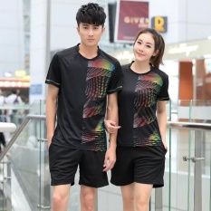 Summer Women's O-neck Breathable Comfortable Short Sleeve SportsSuits Badminton Volleyball Suits - intl