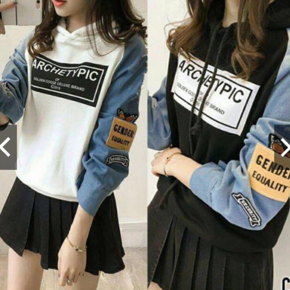 sweater hodie archetyc white