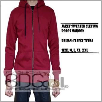 Gambar Sweater Terbaru !!! Jaket Sweater Hoodie Polos Hitam Pekat