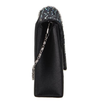 Tas Pesta Satin Bridal Diamante Wanita Kopling Pesta Prom Tasamplop Hitam - ???? ?????? Pebruari 2019 - 4 Tas Pesta Satin Bridal Diamante wanita kopling pesta Prom tasamplop hitam - ???? ?????? - 4