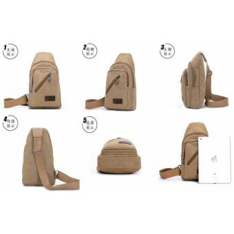 Tas Selempang Pria . Kanvas Canvas 364 - Coklat Tua Juni 2018 - 4 Tas Selempang Pria . Kanvas Canvas 364 - Coklat tua - 4