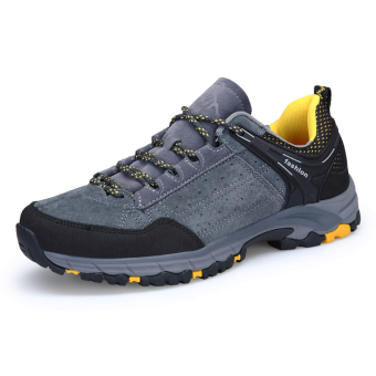 Tergelincir tahan air mendaki sepatu sneaker sepatu outdoor (467307 abu-abu) Tergelincir tahan air mendaki sepatu sneaker sepatu outdoor (467307 abu-abu)
