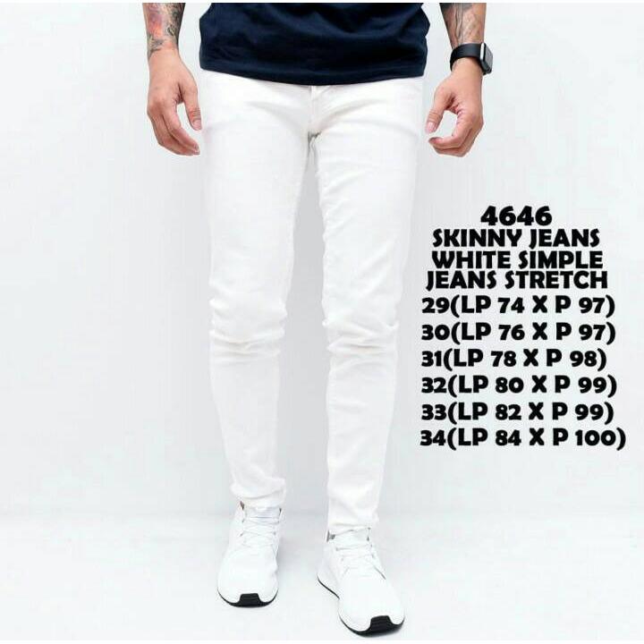 the most - Celana Jeans Pull & bear skinny jeans lentur warna hitam /putih /navy /biru celana pria modis keren celana pencil/pensil terlaris termurah celana ketat melar nyaman di pakai celana cowok fashion