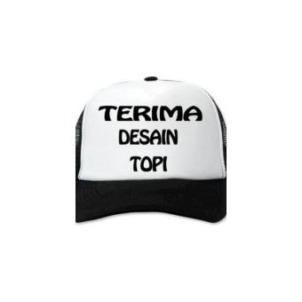 Gambar Topi Trucker Polos Printing Jaring Pria Cowo Wanita Cewe Seragam