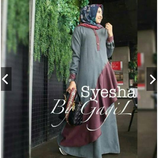 TotallyGreatShop Gamis Pesta Trendy - Syari Cantik - Kondangan Muslimah - Maxy Dress Casual - Kerja Wanita - Kebaya Modern - Terbaru - Fashion Busana Muslim Wanita ihsyesha