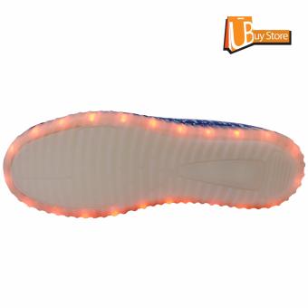Ubuy LED Light Lace Up Sepatu Luminous Sportswear Sneaker Luminous Unisex Sepatu Casual (biru) Maret 2019 - 5 Ubuy LED Light Lace Up Sepatu Luminous Sportswear Sneaker Luminous Unisex Sepatu Casual (biru) - 5