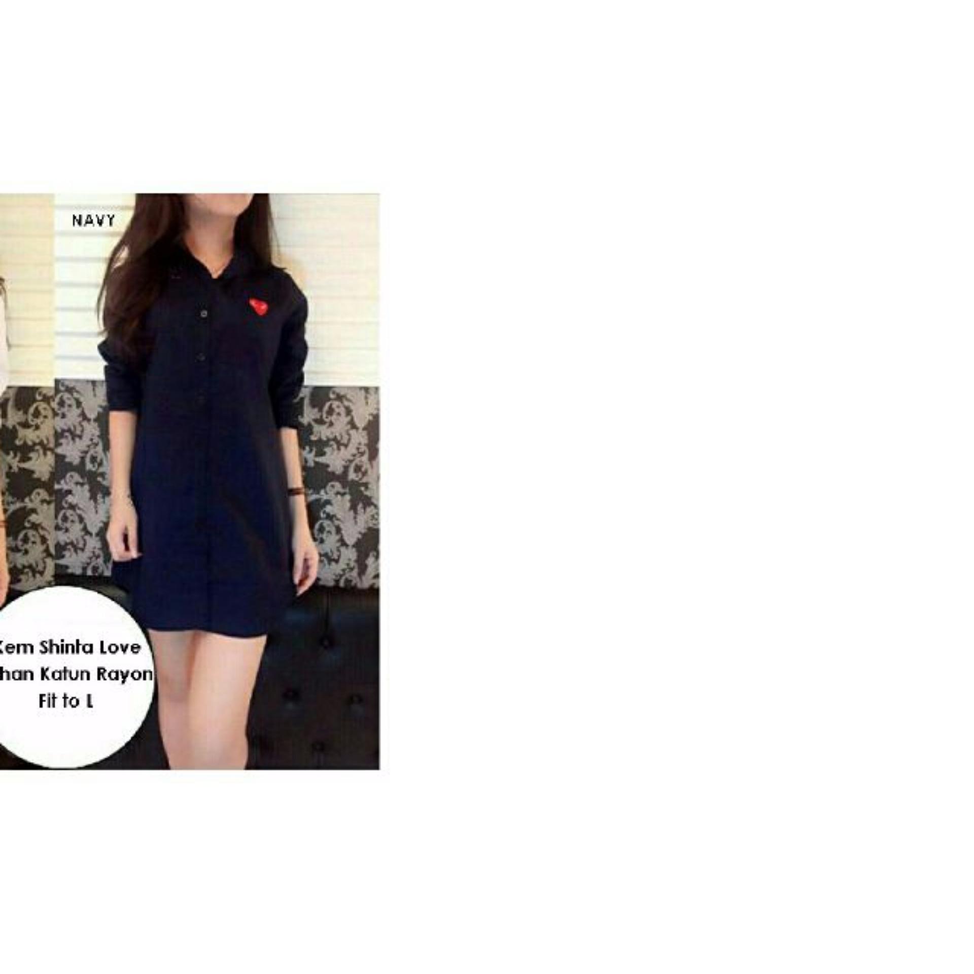 UC Kemeja / Atasan Wanita Lengan Panjang Shindy /  Long Hem Formal Kasual santai / Kemeja Cewek Tunik Shinta / Tunik Wanita Polos NR- Maroon - A0148