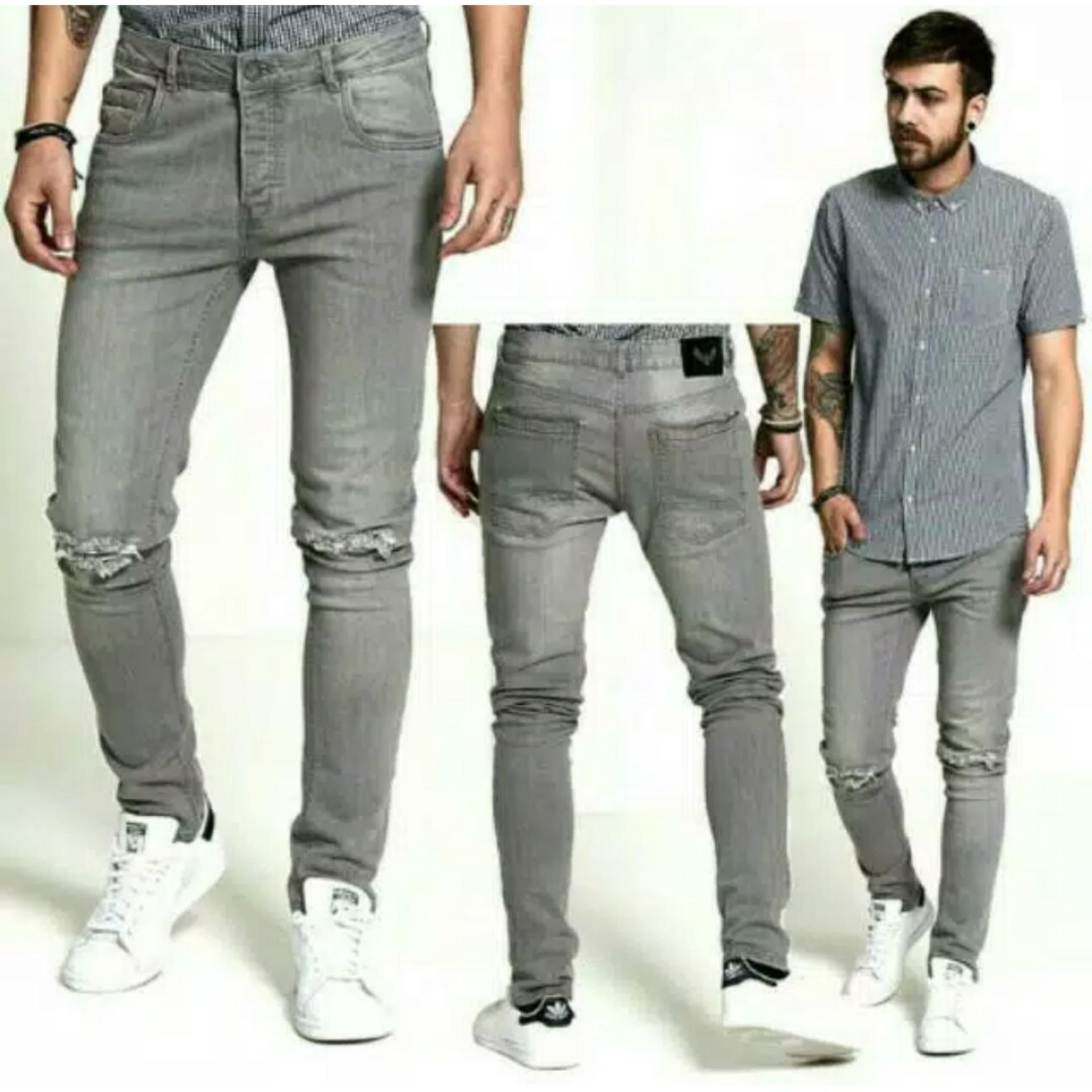 ULTIMOSHION - CELANA JEANS PRIA SOBEK / RIPPED JEANS