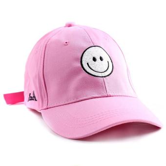 jual unisex topi bordir tersenyum topi baseball merah jual unisex topi bordir tersenyum topi baseball merah