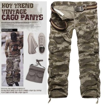 Jual US ARMY Men s Camouflage Pure Cotton Cargo Pants(ColorWave) intl
Online Murah