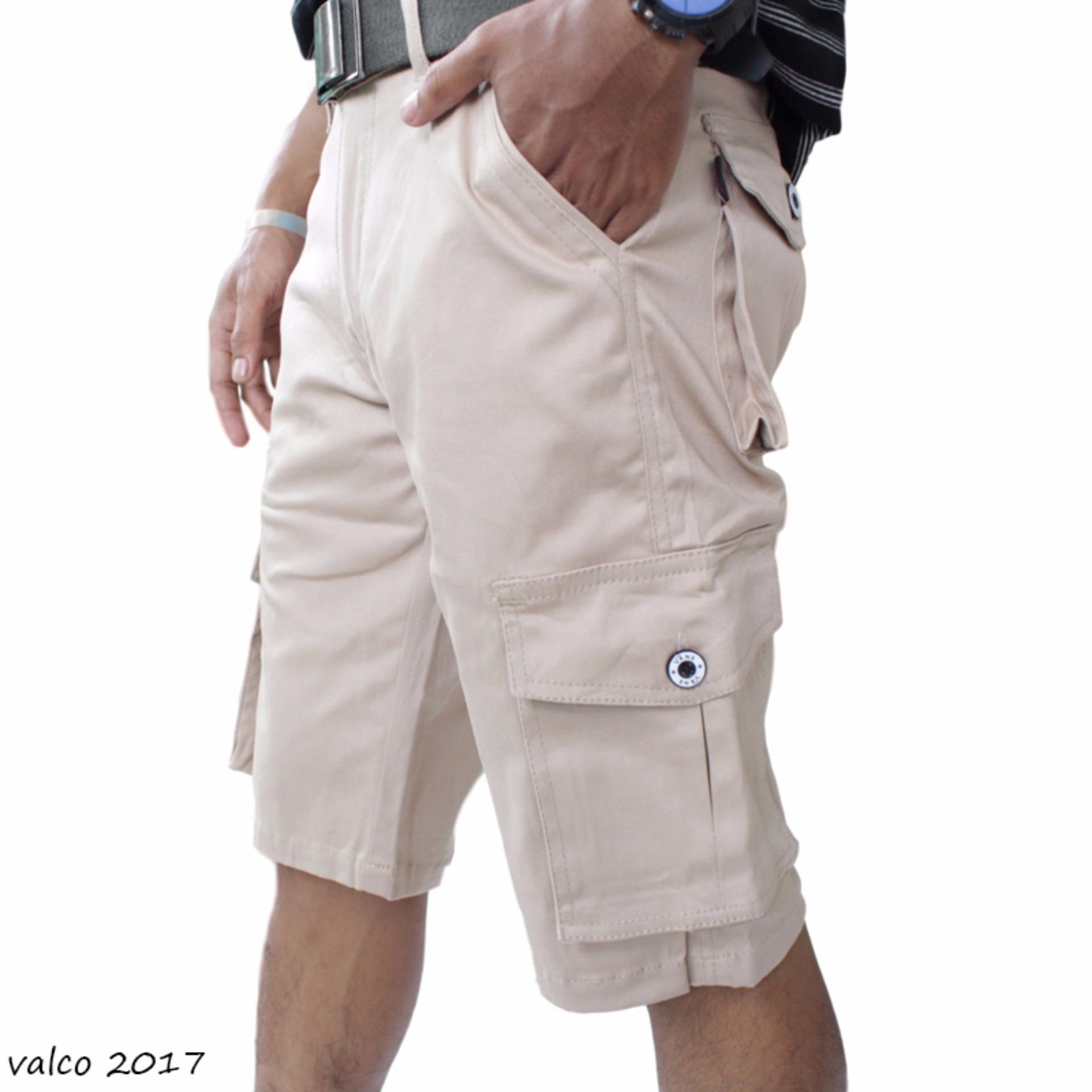 Valco Celana Cargo Panjang Pria - Hitam