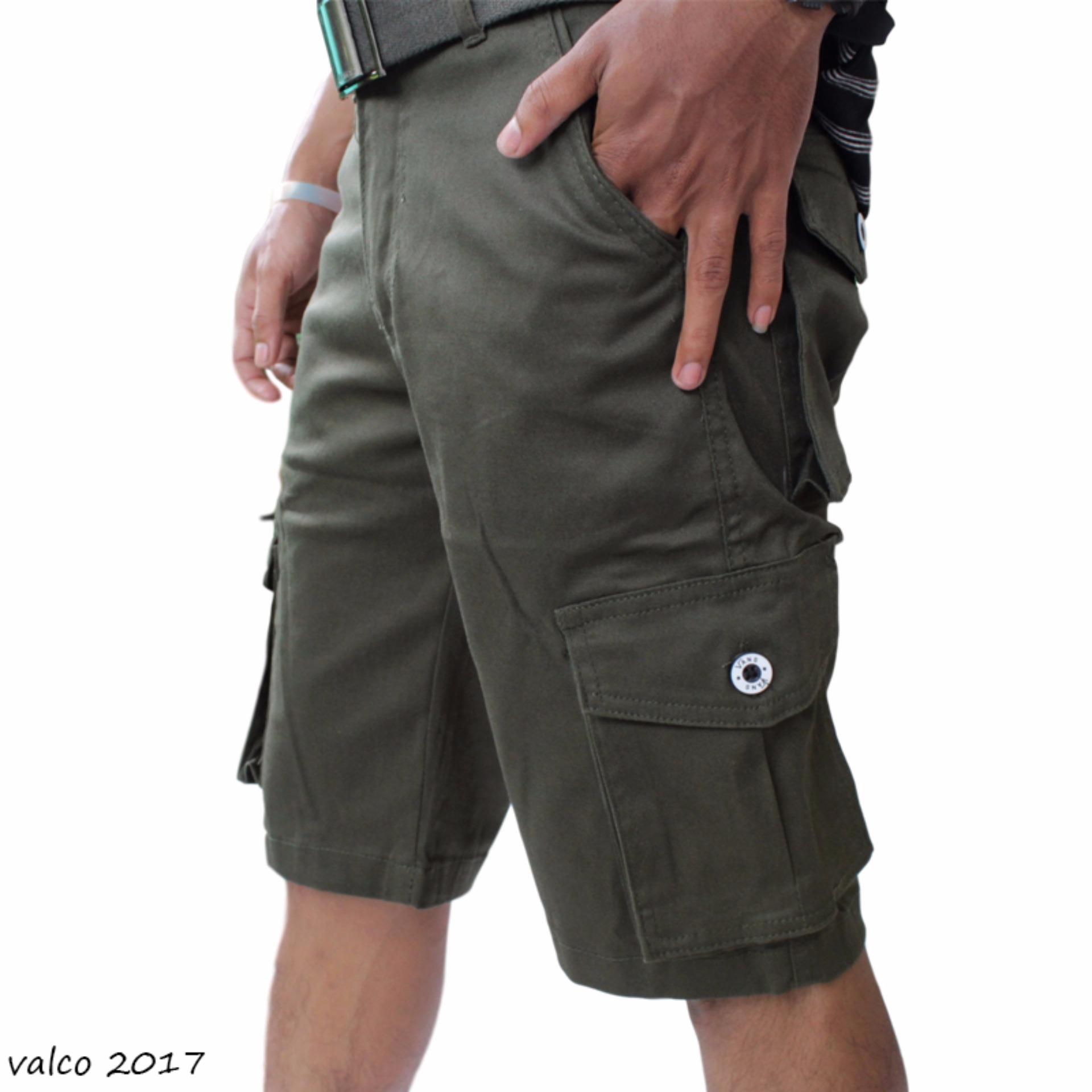 Valco Celana Cargo Panjang Pria - Hitam