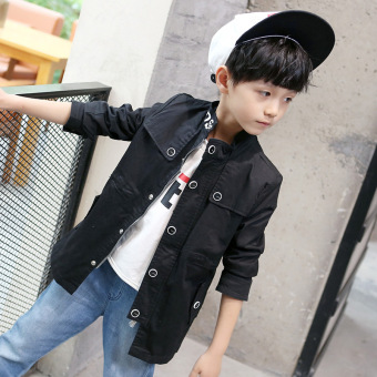 ... Perbandingan harga Versi Korea dari musim semi baru dan musim gugur bagian panjang jaket jaket anak