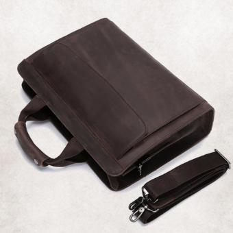 Vintage Genuine Crazy Horse Leather Men's Briefcase Messenger Bag Laptop Bag Shoulder Bag Cross Body Bag - Intl September 2019 - 5 Vintage genuine crazy horse leather Men's briefcase messenger bag laptop bag shoulder bag cross body bag - intl - 5