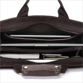 Vintage Genuine Crazy Horse Leather Men's Briefcase Messenger Bag Laptop Bag Shoulder Bag Cross Body Bag - Intl September 2019 - 4 Vintage genuine crazy horse leather Men's briefcase messenger bag laptop bag shoulder bag cross body bag - intl - 4