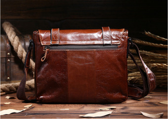 Vintage Genuine Crazy Horse Leather Men's Messenger Bag Shoulder Bag Cross Body Bag - Intl September 2019 - 3 Vintage genuine crazy horse leather Men's messenger bag shoulder bag cross body bag - intl - 3