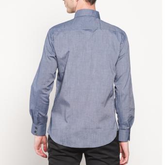 VM Kemeja Slimfit Panjang Biru Keabuan - Long Shirt KML-138 July 2018 - 2 VM Kemeja Slimfit Panjang Biru Keabuan - Long Shirt KML-138 - 2
