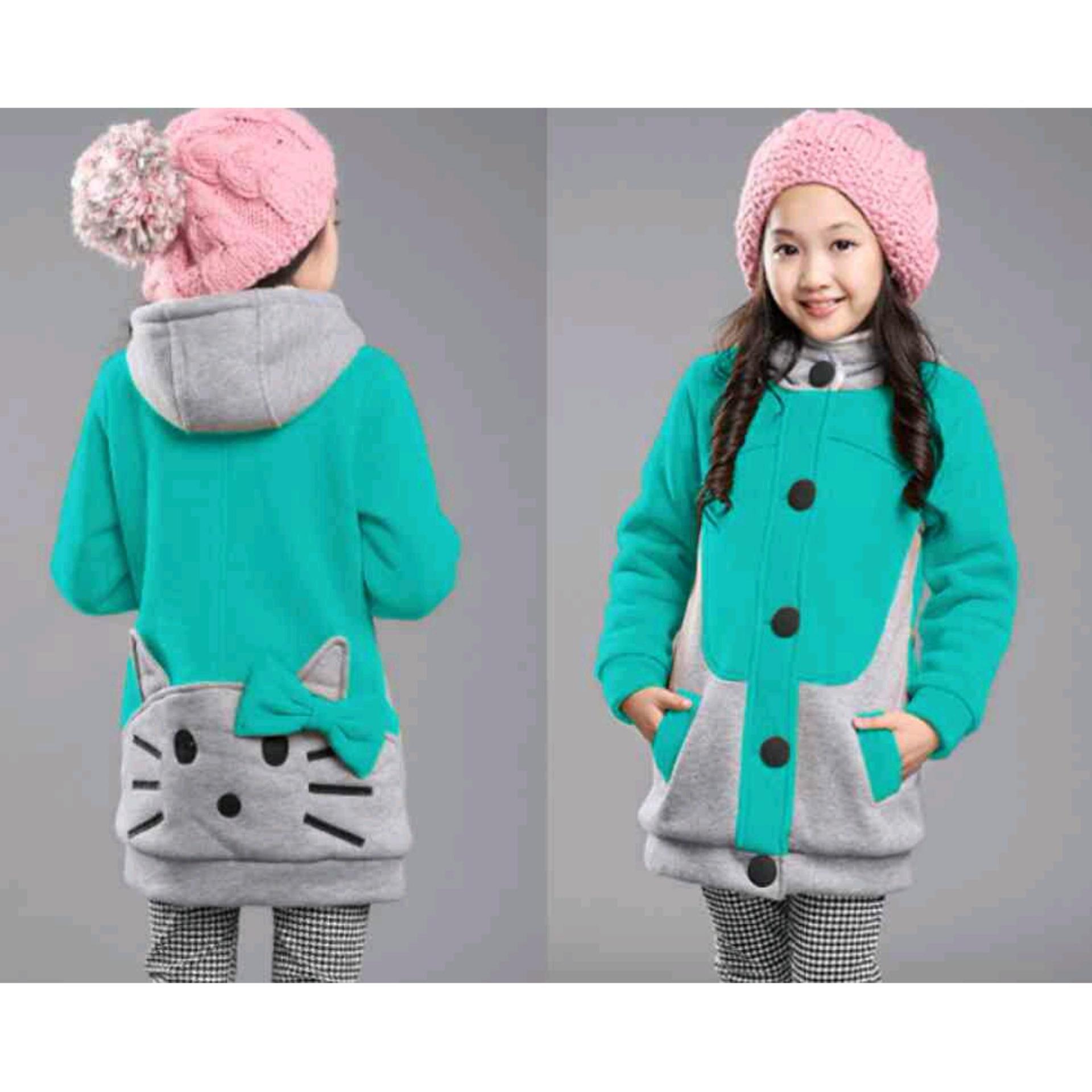 Vrichel Collection - Jaket Hoodie Anak Perempuan Kitty