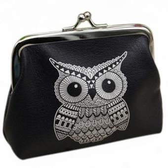 Wanita Fashion Dompet Koin Mini Pemegang Kartu Kasus Kopling Tas Tangan Tas Burung Hantu