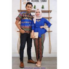 Zaviera Couple Batik Sarimbit Batik New Naomi - Ungu