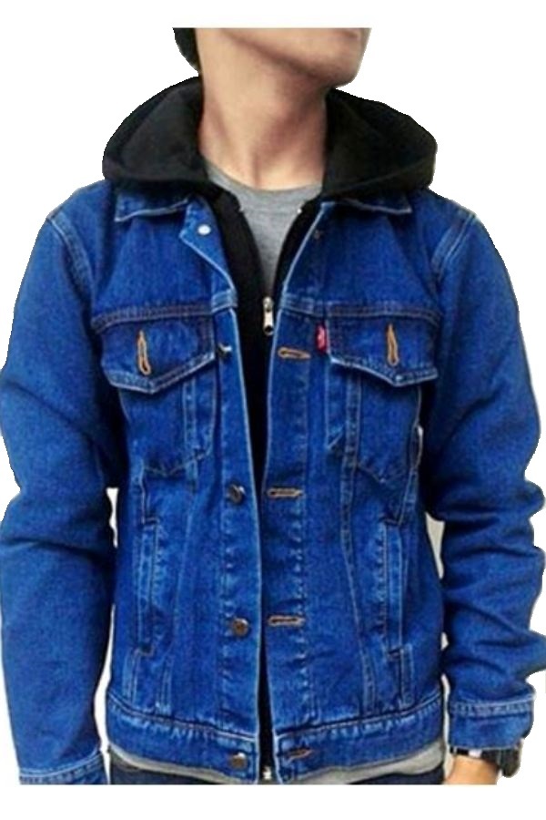 Zens Jaket Ariel Denim Hoodie Best Seller - Blue Wash
