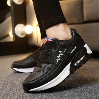 ZORO Women Sneakers Breathable Running Shoes Sport Shoes For WomenOutdoor Sneakers Sport Athletic Sneakers Sukan Wanita (Black andWhite) - intl