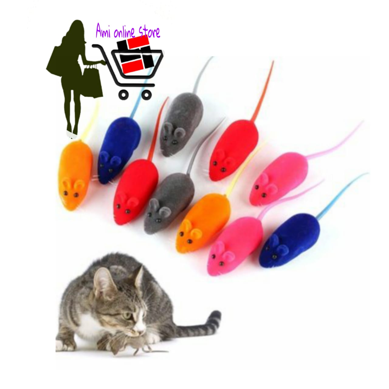 rubber mouse cat toy