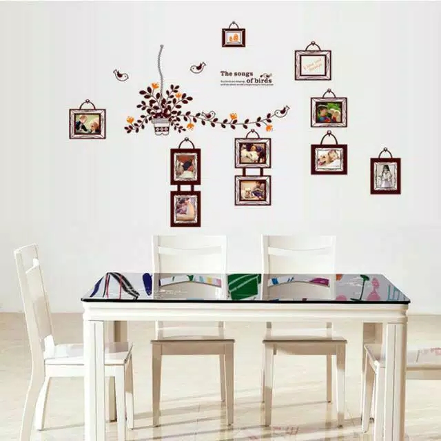 Sticker Dinding Stiker Dinding Cute Bird Wallstiker Bingkai Frame Stiker Tembok Quotes Wallpaper Kamar Bingkai Sticker Dinding Bingkai