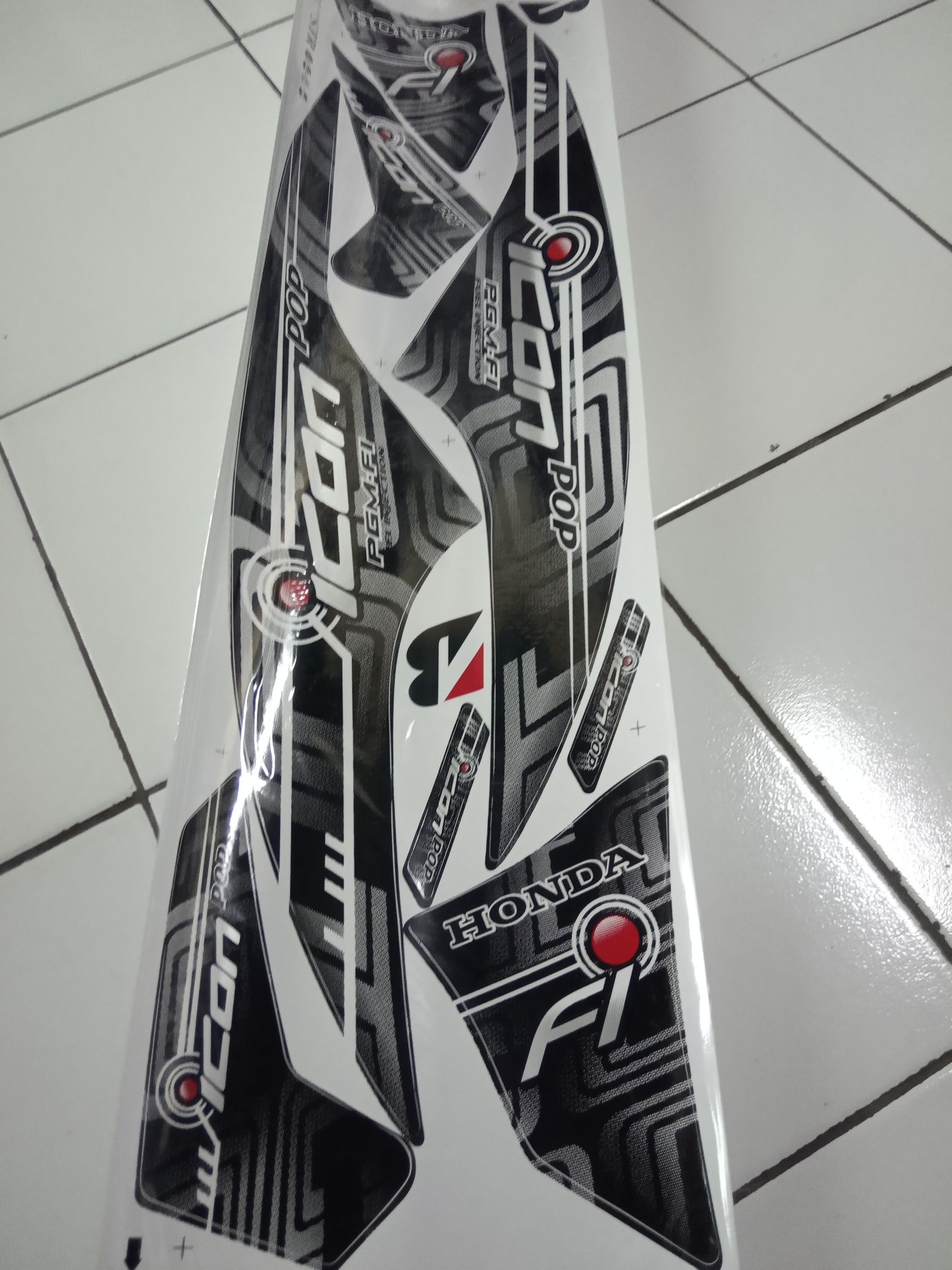 Striping Stiker Lis Variasi Motor Honda Beat Pop Icon Cyber 6