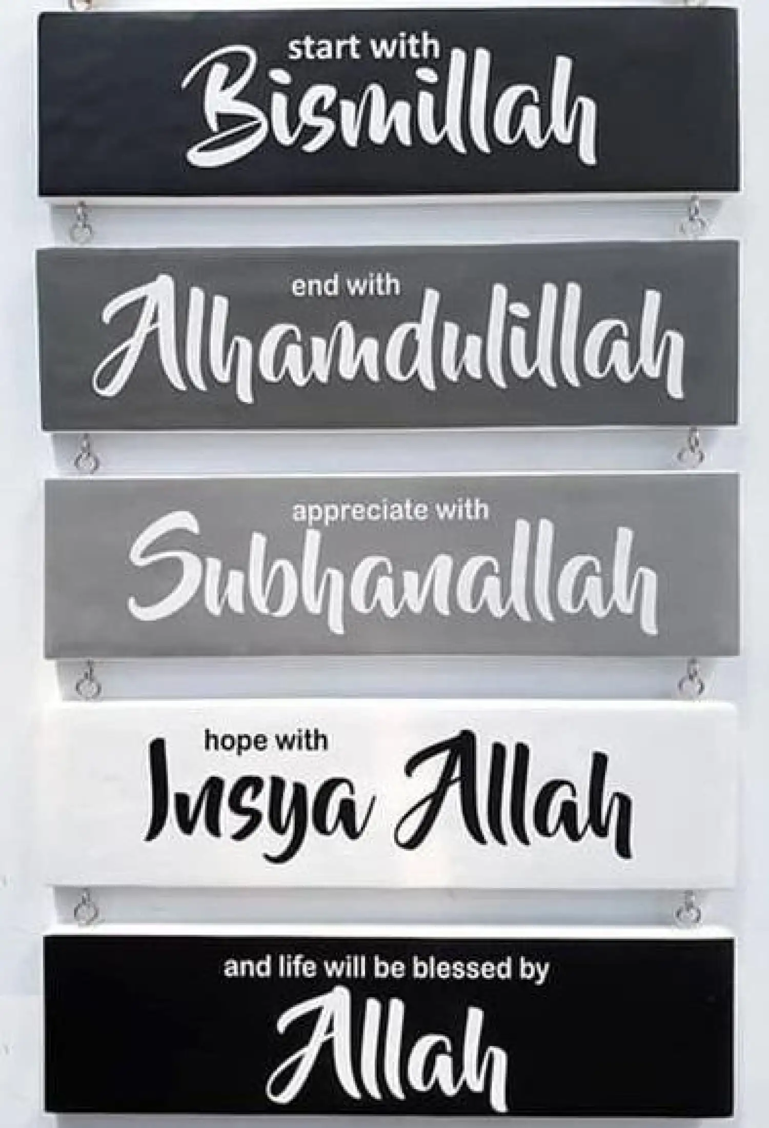 Hiasan Dinding Poster Kayu Rumah Kamar Cafe Wall Home Decor Shabby Chic Quote Quotes Ruang Tamu Gantung Susun Islami Hitam Putih Abu Abu 30 X 8 Lazada Indonesia