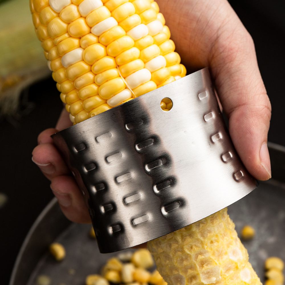 Zadara-Máy Tuốt Ngô Bằng Thép Không Gỉ 304 Dụng Cụ Tách Vỏ Hạt Ngô Quay Nhà Bếp Gia Dụng LỘT BẮP NGÔ Tạo Tác Công Cụ Nhà Bếp