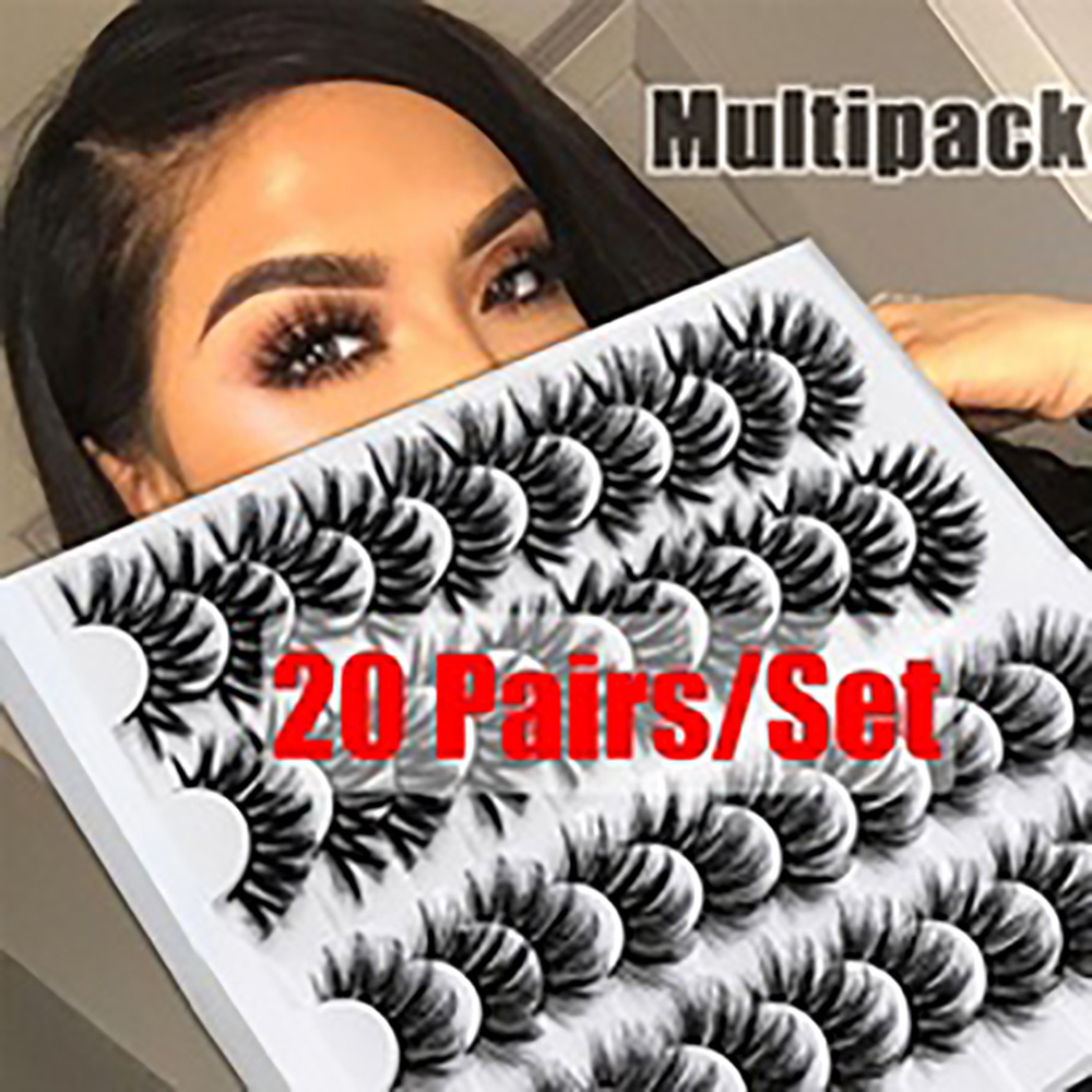 ZAOYINGGUAN Soft Sexy Fluffy Wispy ปริมาณผ้าไหม Dramatic Crisscross ดวงตาขนตา Extension ขนตาปลอมชุด Fake Eye Lashes 6D Mink Hair