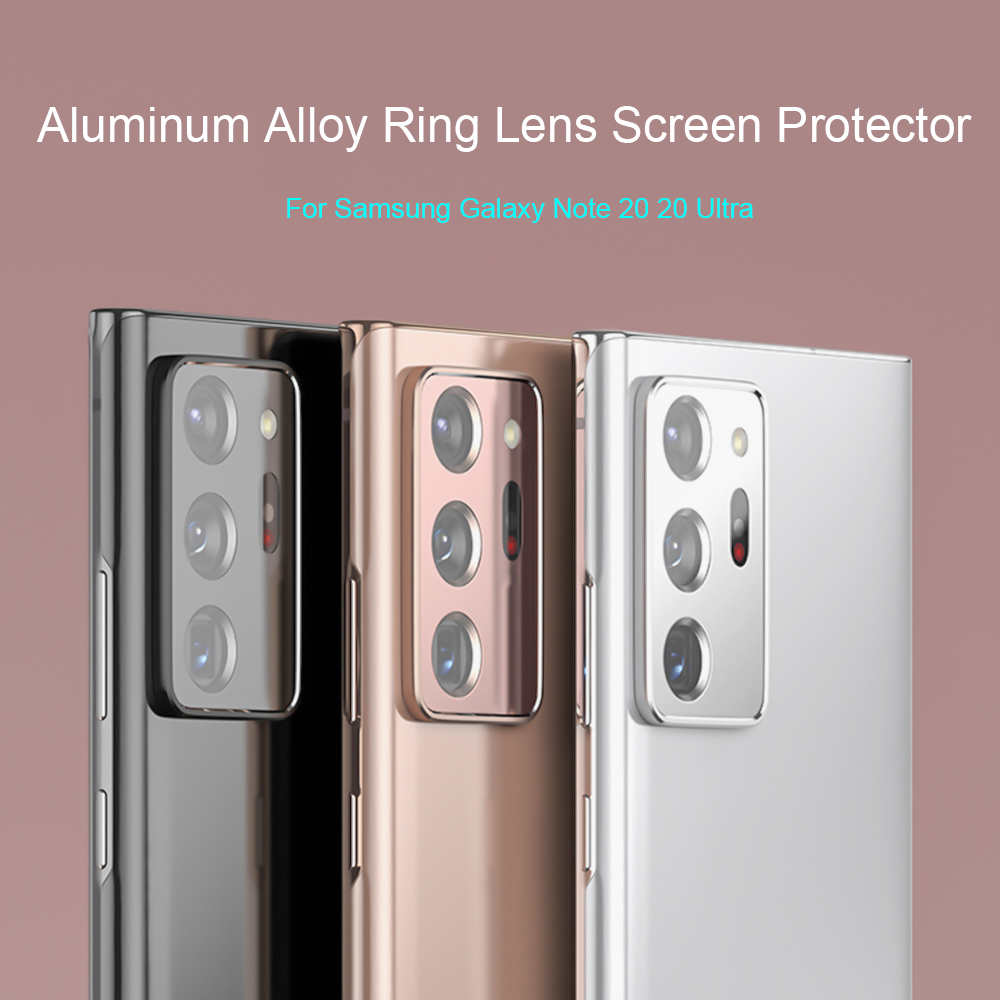 OVCHED SHOP Anti-fingerprint Full Protection Bumper Lens Screen Protector Protective Aluminum Alloy Ring Metal Camera Cover