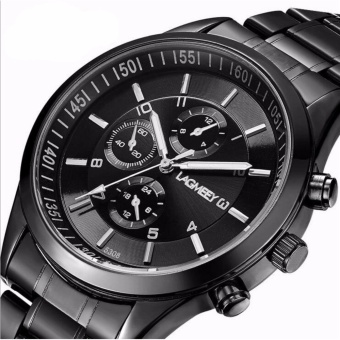 (100% Authentic) Men's Stainless Steel Strap casual Business Watch (Japan Movement 7T35)(One size) - intl  