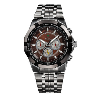 [100% Genuine]WEIDE Men Sport Watches Men's Quartz Watch Military Diver Full Steel Luxury Brand Fashion Army Wristwatches  