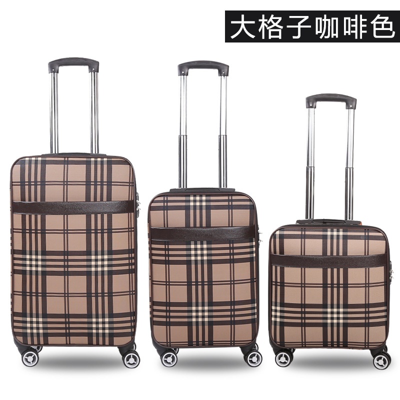 16 Inch Kain Oxford Trolley Bag Bagasi Komputer Koper Kecil Travel Koper Wearable Soft Box Business Suitcase-Intl