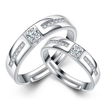 2 PCS Disesuaikan Cincin Pasangan Cincin Jewellry 925 Perak Adjustable Pecinta Cincin E028 Juni 2018 - 3 2 PCS disesuaikan cincin pasangan cincin Jewellry 925 perak Adjustable pecinta cincin E028 - 3