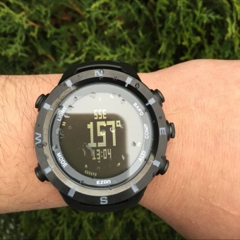 Gambar 2017 Men Sports Watches EZON Digital Watch Multifunctional OutdoorClimbing Wristwatches Altimeter Barometer Compass (Black)   intl