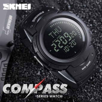 2017 SKMEI Outdoor Sports Compass Watches Hiking Men Watch Digital LED Electronic Watch Man Sports Watches Chronograph Men Clock - intl  