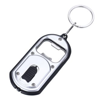 3-in-1 Bottle Opener LED Light Lamp Camping Key Chain Keyring Keychain - intl  