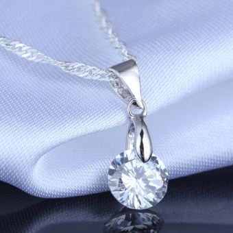 8 Mm Zirkon Kalung Pasangan 925 Sterling Perak Wanita Fashion Yonghe2015 Mei 2018 - 3 8 mm zirkon kalung pasangan 925 Sterling Perak wanita fashion yonghe2015 - 3