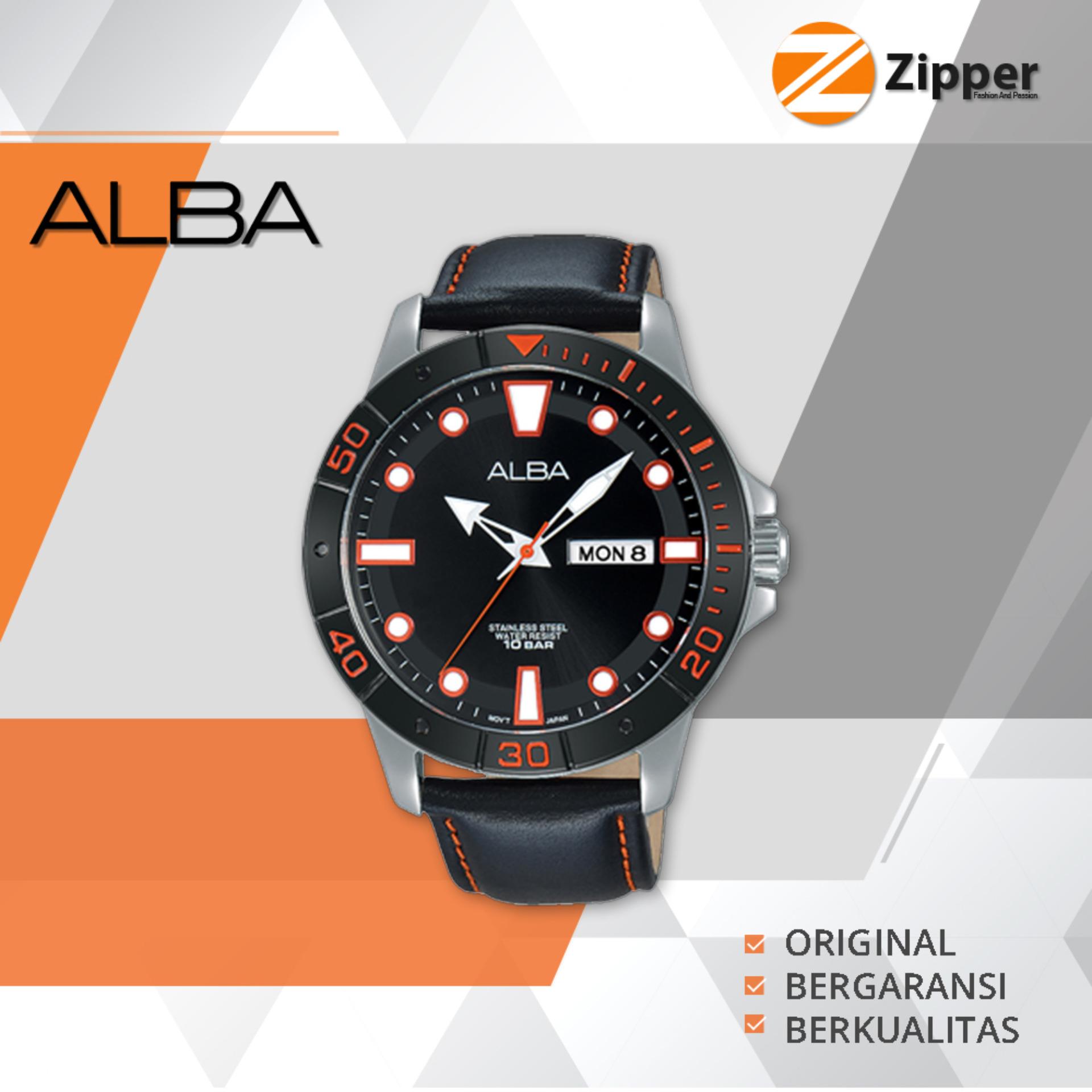 Harga Penawaran Alba Active Analog Jam Tangan Pria Tali Kulit Alba Active Analog Jam Tangan Pria Tali Kulit AT2045X1
