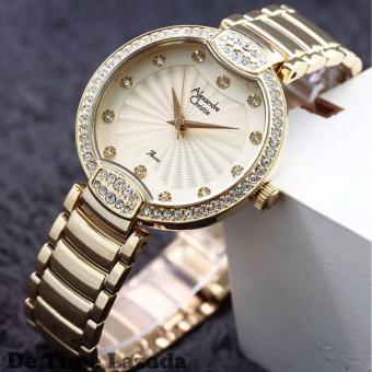 Alexandre Christie AC2587 Jam Tangan Wanita Stainless Steel Gold