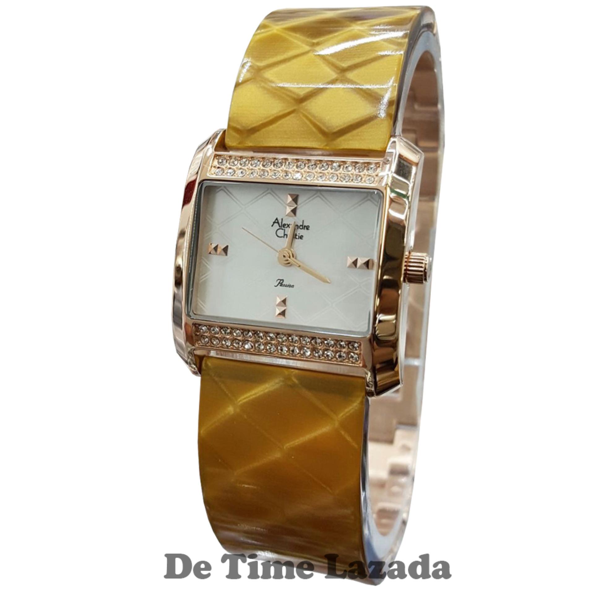 Alexandre Christie AC2624K Jam Tangan Wanita Strap Mika Kuning | Lazada Indonesia