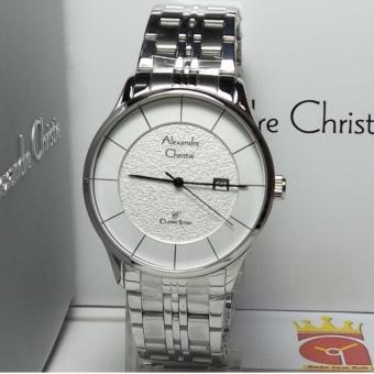 Alexandre Christie Jam Tangan Pria AC8472MD Classic Silver Stainless Steel  