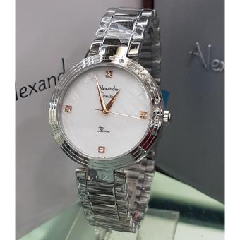 Alexandre christie jam tangan wanita AC 2621 L silver  