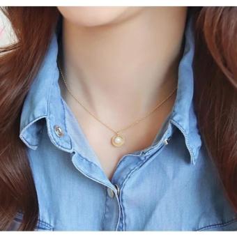 Amefurashi Kalung Korea Kerang Beauty White And Gold Sea Shells April 2018 - 3 Amefurashi Kalung Korea Kerang Beauty White and Gold Sea Shells - 3